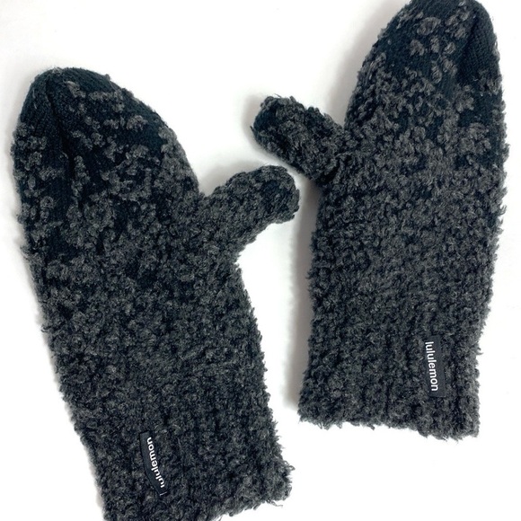 Lululemon charcoal gray ombré wool blend mittens XS/S - Picture 1 of 4